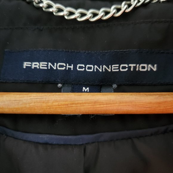 French Connection Puffer Coat, Black, Size US M - Picture 2 of 5